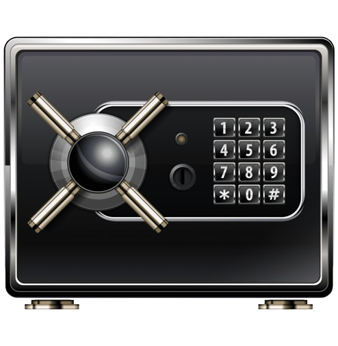 Professional safe technician opening digital safe in Dubai
